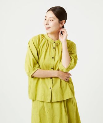 洗える］ドットジャガードシャツブラウス | GIANNI LO GIUDICE (Women