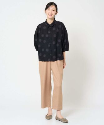 洗える］リネンドットブラウス | GIANNI LO GIUDICE (Women)/ジャンニ