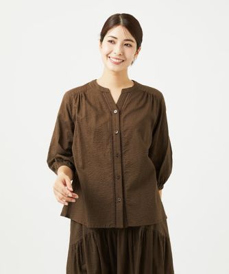 ＜GIANNI LO GIUDICE (Women)＞［洗える・日本製］ミラクルウェーブブラウス