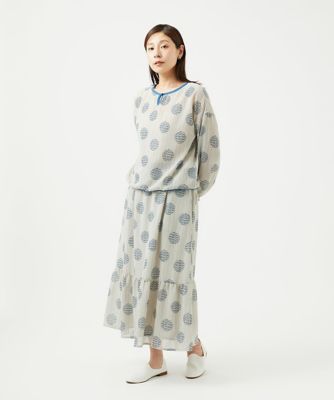 ジャンニ・ロ・ジュディチェ（GIANNI LO GIUDICE）/[洗える・日本製]サッカードットプリントブラウス 洗える・日本製］サッカードットプリントブラウス | GIANNI LO GIUDICE