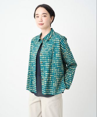 洗える・日本製］塩縮イレギュラードットブラウス | GIANNI LO GIUDICE