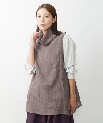 ＜三越伊勢丹/公式＞【SALE】GIANNI LO GIUDICE (Women)/ジャンニロジュディチェ ［洗える］ミニグレンチェックアムンゼンチュニックベスト レッド06 トップス【三越伊勢丹/公式】