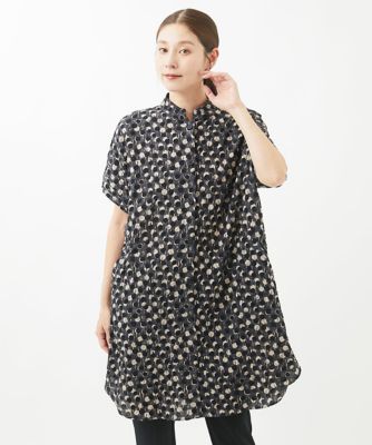 ＜GIANNI LO GIUDICE (Women)＞［洗える・日本製］幾何ドットプリントブラウス