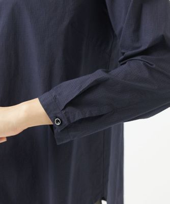 ［洗える・日本製］タイプライターギンガムブラウス