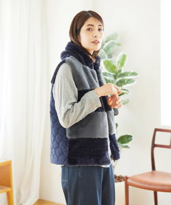 ボアタフタキルトベスト | GIANNI LO GIUDICE (Women)/ジャンニロ