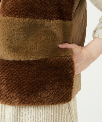 ボアタフタキルトベスト | GIANNI LO GIUDICE (Women)/ジャンニロ