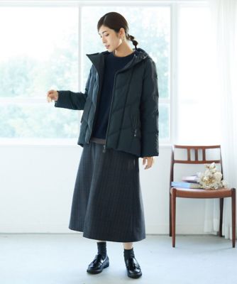 【未使用】GIANNI LO GIUDICE ショートダウンコート　ジャケット タフタメモリーダウンジャケット | GIANNI LO GIUDICE (Women