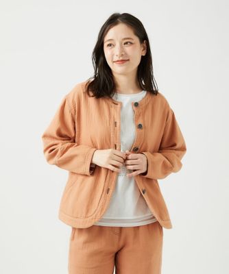 洗える］二重織ガーゼデニム製品染めブルゾン | GIANNI LO GIUDICE