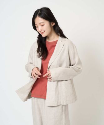 洗える］デニム調リネンジャケット | GIANNI LO GIUDICE (Women