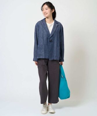 洗える］デニム調リネンジャケット | GIANNI LO GIUDICE (Women