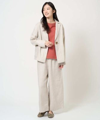 洗える］デニム調リネンジャケット | GIANNI LO GIUDICE (Women