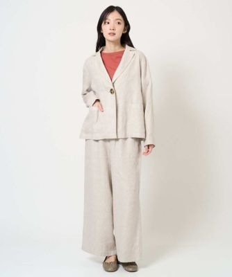 洗える］デニム調リネンジャケット | GIANNI LO GIUDICE (Women