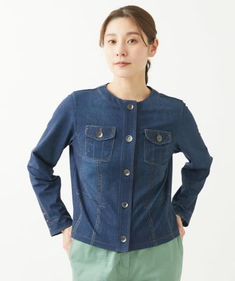 ＜GIANNI LO GIUDICE (Women)＞［洗える］デニム柄転写プリントジャケット