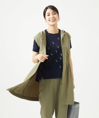 ［洗える・撥水加工］ナイロンリぺレントロングジレ