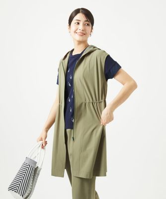 ［洗える・撥水加工］ナイロンリぺレントロングジレ