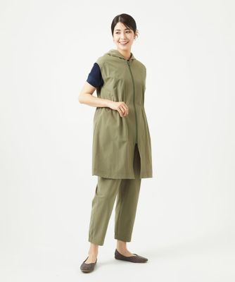［洗える・撥水加工］ナイロンリぺレントロングジレ