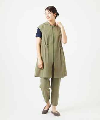 ［洗える・撥水加工］ナイロンリぺレントロングジレ