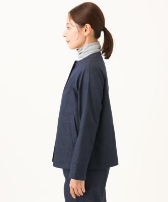 ［洗える］デニムライクシャンブレージャケット