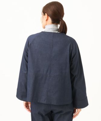 ［洗える］デニムライクシャンブレージャケット