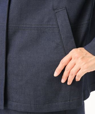 ［洗える］デニムライクシャンブレージャケット