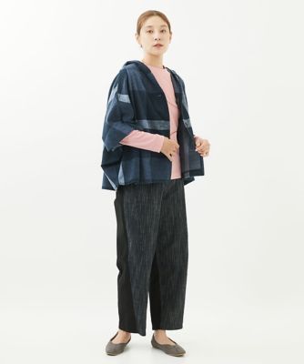 ［洗える］デニムライクチェックジャケット