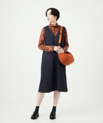 ジャンニ・ロ・ジュディチェ（GIANNI LO GIUDICE）/デニムカラーリバーワンピース 洗える］デニムカラーリバーワンピース | GIANNI LO GIUDICE (Women