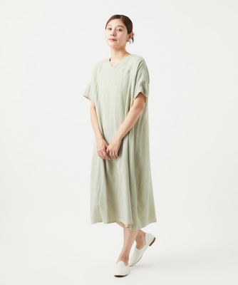 GIANNI LO GIUDICE (Women)/ジャンニロジュディチェ [洗える・リバーシブル]ポリエステルレーヨンプレーンウェーブワンピース