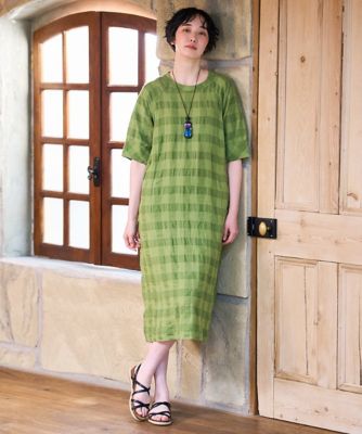 洗える］シャドーチェックワンピース | GIANNI LO GIUDICE (Women