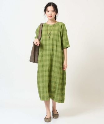 洗える］シャドーチェックワンピース | GIANNI LO GIUDICE (Women