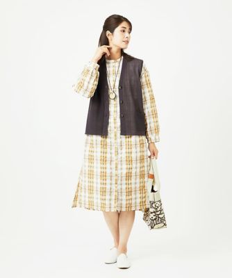 洗える］先染めブロックチェックチェックワンピースシャツ | GIANNI LO