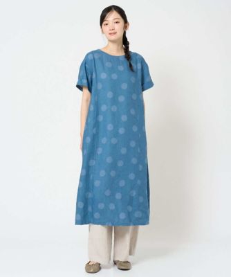 洗える］リネンドットワンピース | GIANNI LO GIUDICE (Women