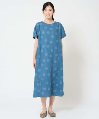 洗える］リネンドットワンピース | GIANNI LO GIUDICE (Women