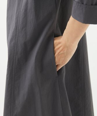 ［洗える］コットンタイプライター前開きワンピース