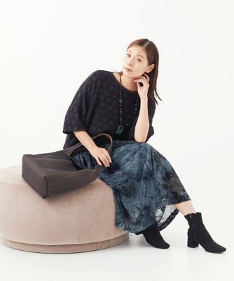 ［日本製］シェニールジャガードニットプルオーバー