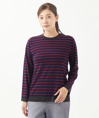 GIANNI LO GIUDICE / ジャンニ・ロ・ジュディチェ [洗える]ボーダーニットプルオーバー 洗える］ボーダーニットプルオーバー | GIANNI LO GIUDICE
