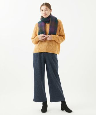 シルク混ファンシーニット
