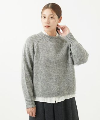 シルク混ファンシーニット