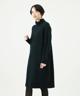 GIANNI LO GIUDICE (Women)/ジャンニロジュディチェ エキストラファインメリノウールニットワンピース 35ダークグリーン ワンピース・ドレス【三越伊勢丹/公式】