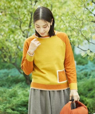 バイカラーポケットニット | GIANNI LO GIUDICE (Women)/ジャンニロ