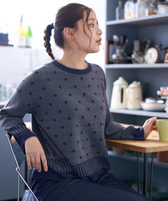 洗える］トライバルジャカードニット | GIANNI LO GIUDICE (Women
