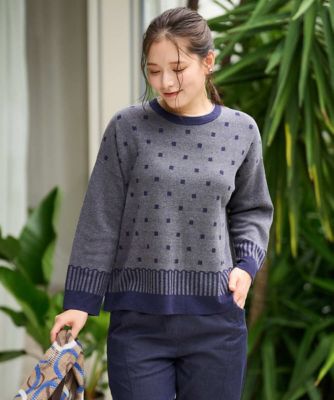 洗える］トライバルジャカードニット | GIANNI LO GIUDICE (Women
