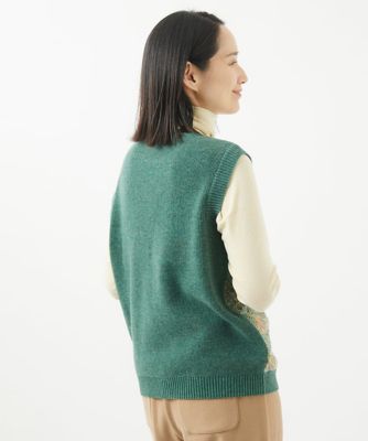 日本製］ファンシーチェックジャガードニットベスト | GIANNI LO