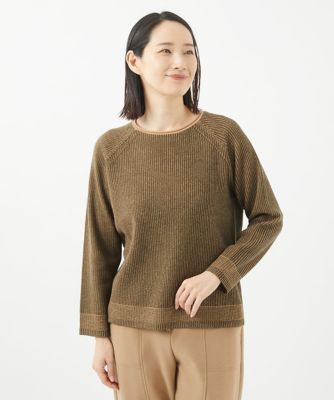 ＜GIANNI LO GIUDICE (Women)＞畦プレーティングニット