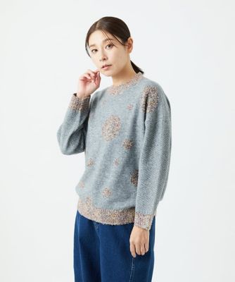 ＜GIANNI LO GIUDICE (Women)＞［洗える］ドットインターシャニット