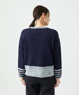 洗える］カスリパネルボーダーニット | GIANNI LO GIUDICE (Women