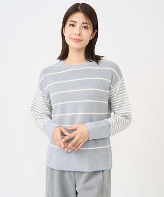 洗える］T／Cエコボーダーニット | GIANNI LO GIUDICE (Women