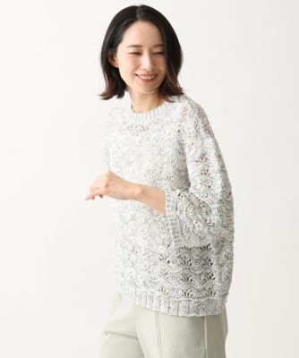 ＜GIANNI LO GIUDICE (Women)＞［洗える］テープヤーンプルオーバーニット