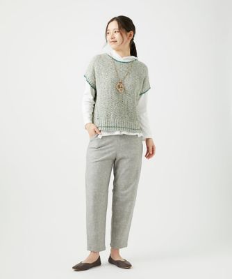 綿麻ニットベスト | GIANNI LO GIUDICE (Women)/ジャンニロジュディ
