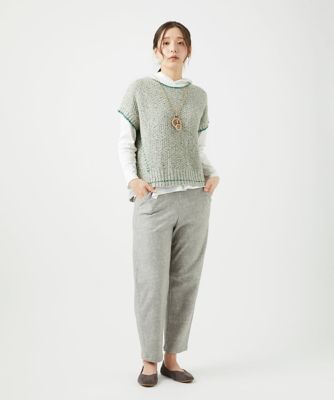 パラスパレス　十日　綿麻ニットベスト 綿麻ニットベスト | GIANNI LO GIUDICE (Women)/ジャンニロジュディ