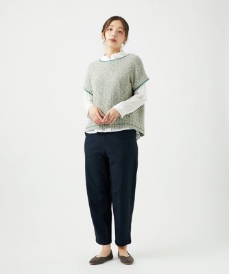 綿麻ニットベスト | GIANNI LO GIUDICE (Women)/ジャンニロジュディ